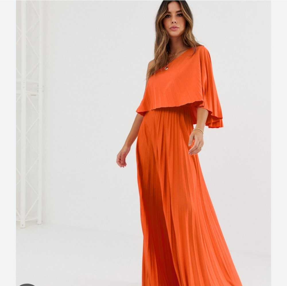 ASOS✨ Bright Orange Maxi Dress, NWT!